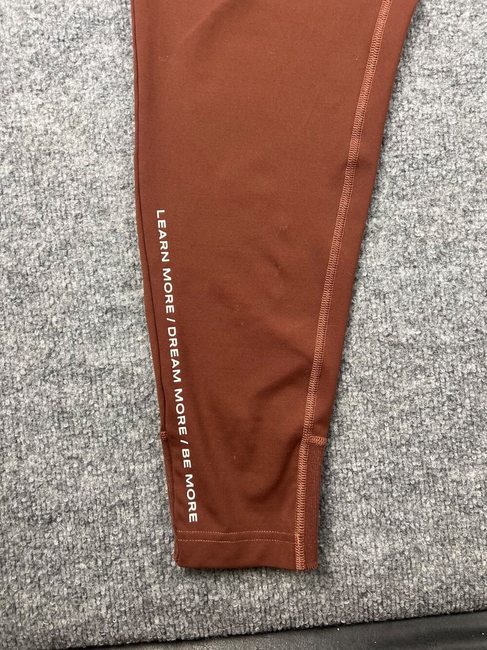 Alphalete Joggers Men's M Brown Pro-Elite Taper Athletic Nylon Stretch #758